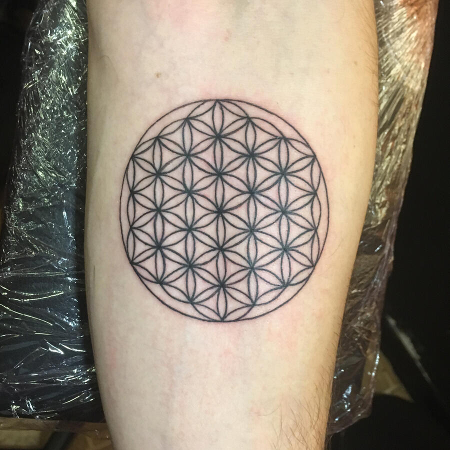 Flower of life tattoo Dublin